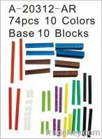 Sell 74 PCS 10 COLOR Base 10 Blocks set