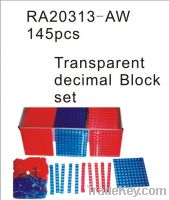 Sell 145PCS Transparent  Decimal Block  Set