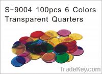 Sell 1000 PCS  6 COLOR Transparent Quarters size