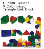 Sell TRIANGLE LINK BLOCK 5 COLOR MIXED