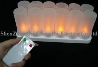 Remote control rechargeable led candle
