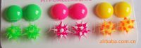 Sell silicone spikey ball earrings