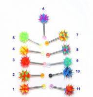 Sell 5mm silicone spiky ball body jewelry