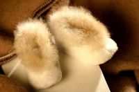 alpaca fur slippers