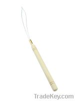 Sell wooden handle loop needle or threader with loop