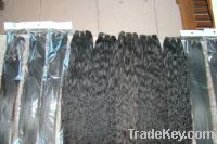 Sell virgin Remy hair weft in natural color