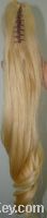 Sell blond color claw in human hair ponytail