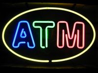 ATM Neon sign