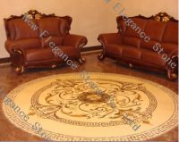 Water-Jet Medallion, Natural Marble Pattern, water-jet inlay (China)