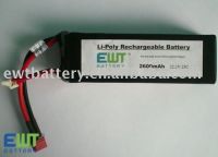 Sell 2600mAh lithium polymer rechargeable battery