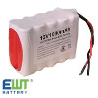 Sell 12V 1000mAh Ni-Cd rechargeable battery pack