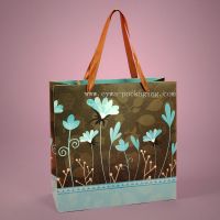 Floral Gift Bag with Satin Handle