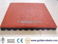 Gym Flooring, safety rubber tile, rubber tile floor, rubber mat, gym mat with EPDM granule