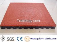 rubber tile floor, rubber mat, gym mat with EPDM granule