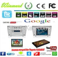 7inch special car DVD player for camry DM7851C with detachable tablet of android4.0 OS and Win CE 6.0 of main unit