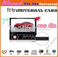 DH7090 7" Detachable 1 Din Car Multimedia System with GPS USB SD DVD TV Bluetooth radio