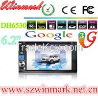 DH6530 6.2inch and double din car GPS, Bluetooth, TV, FM/AM, 3G, MIC, PIP, DVR, Camera, etc for universal models