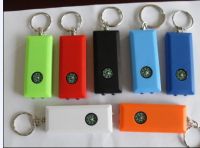 Sell compass solar flashlight with two led, Advertised solay keychain