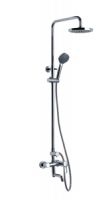 CE approved chromed brass shower set, zinc alloy handle(LW-1040-2A)