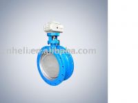 Motorized ventilating butterfly valve