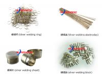 Sell Silver electrode, silver wire, silver solder pieces, silver solde
