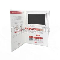 High quality 4.3 inch TFT color screen business video card video book video brochure with 1200mAh built-in battery
