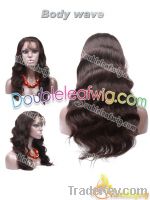 Crazy sell human hair body wave lace wigs for Christmas