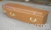 paper coffin with wood veneer high glossy