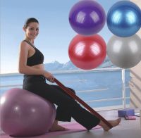 Yoga balls in 4 colors blue, grey, purple, red