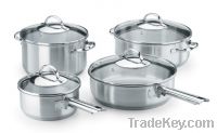 Stainless steel hollow hanldes 8 pcs cookware sets(WW-C024)