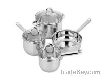 stainless steel hollow handle 7 pcs cookware sets(WW-C051A)