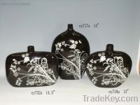 decorative ceramic decal vases (oy717a, oy718a, oy732a)
