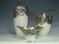 sell pierced ceramic vases and flower pots(oy1079, oy1080, oy1085)