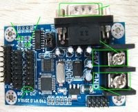 LED asynchronous message control card