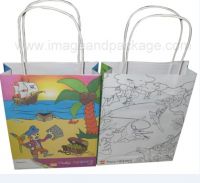 Sell White Kraft Paper Bags BG-0023