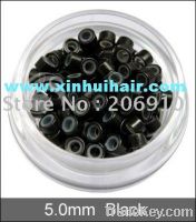 wholesale 5.0mm black color silicone micro beads