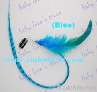 hot sale Clip In  Feather Hair Extension color Blue