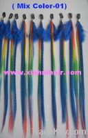 supply Clip In  Feather Hair Extension Mix Color