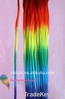 Hot Selling 16 IN Rainbow Synthetic Hair extension
