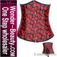 Sell Red Steel Boned Sexy Corset