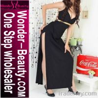 Sell Ladies Sexy Slit Long Evening Dress w3612