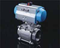 3PC SS Pneumatic Ball Valve