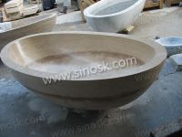 Sell travertine bathtub, natural carved travertine bath tubs