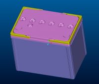 12v 60AH  battery cover mould