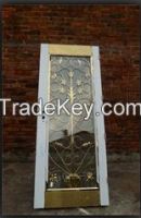stainelss steel rose gold color  high quality entry door