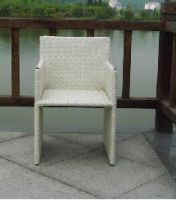 Sell white  PE rattan chair