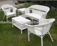 Sell PE rattan  sofa  chairs and tables