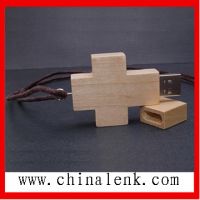 Sell cross wooden USB flash drive