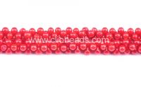 A Grade Red Coral 8 Shaped Beads
