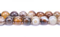 Sell Brown Madagascar Striped Agate Rounds
